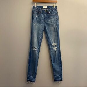 Madewell 9” High-Rise Skinny Distressed Jeans - 25T